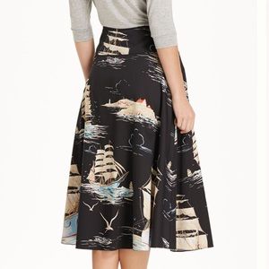 Anthropologie Sail away Circle Skirt